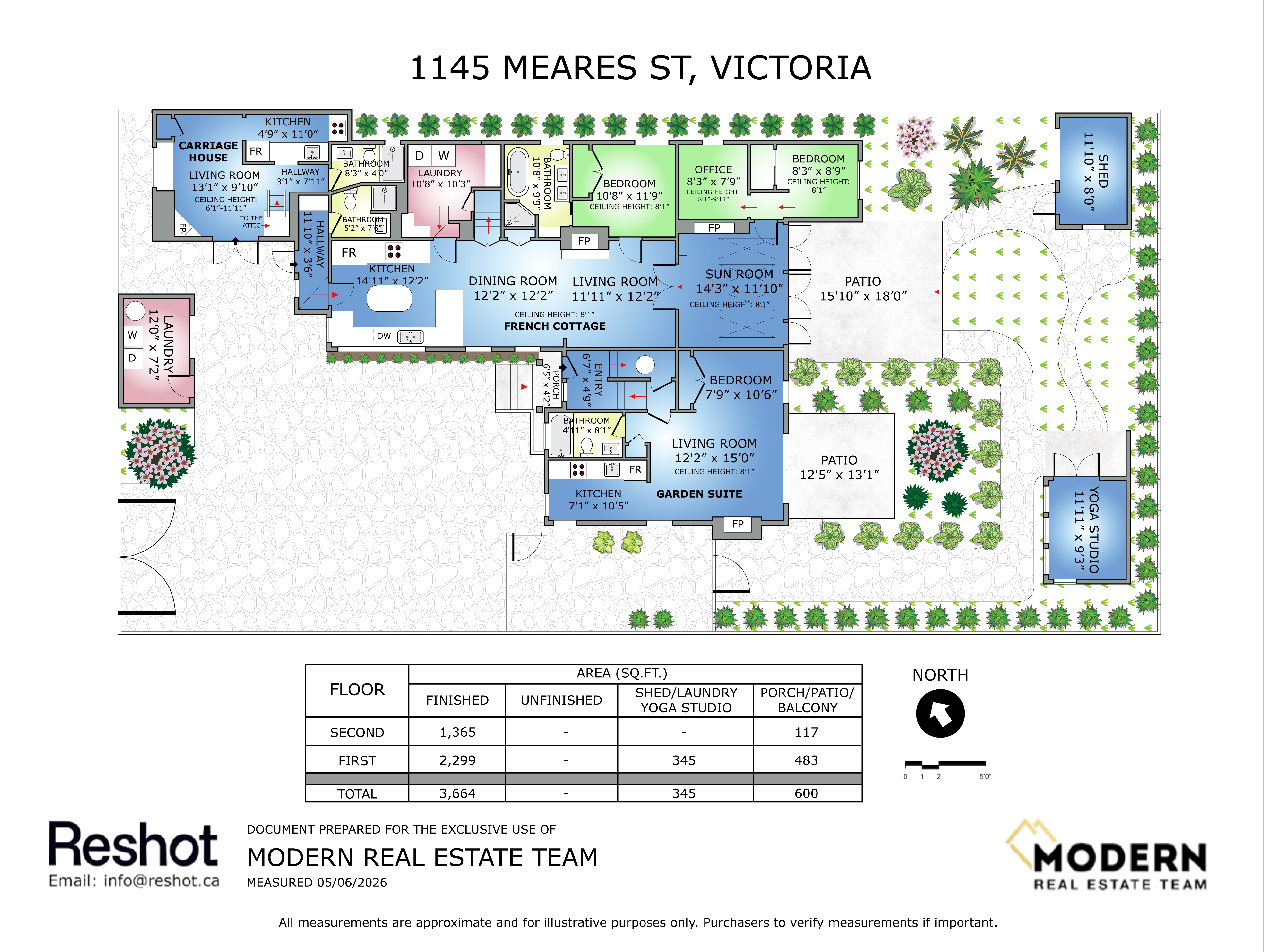 2D Floor Plan with Landscape sample